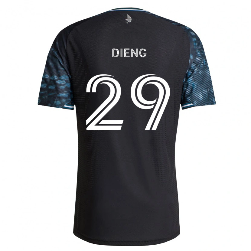 Danxen Heren Mamadou Dieng #29 Zwart Wit Thuisshirt Thuistenue 2026/27 T-Shirt