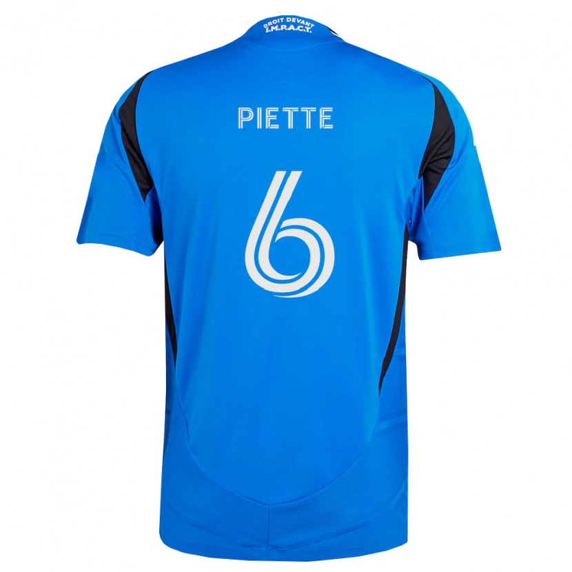 Danxen Heren Samuel Piette #6 Blauw Wit Zwart Thuisshirt Thuistenue 2026/27 T-Shirt