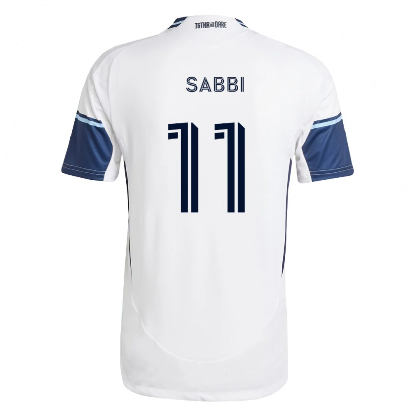 Danxen Heren Emmanuel Sabbi #11 Wit Koninklijk Blauw Thuisshirt Thuistenue 2026/27 T-Shirt