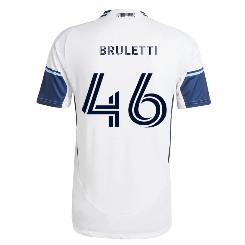 Danxen Heren Cristiano Bruletti #46 Wit Koninklijk Blauw Thuisshirt Thuistenue 2026/27 T-Shirt