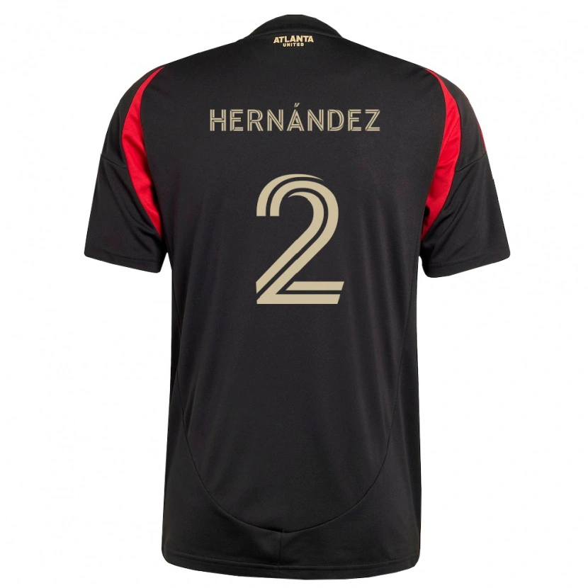Danxen Heren Ronald Hernández #2 Zwart Rood Thuisshirt Thuistenue 2026/27 T-Shirt