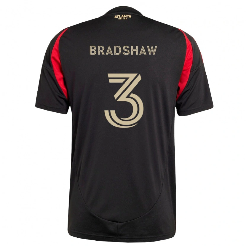 Danxen Heren Jalani Bradshaw #3 Zwart Rood Thuisshirt Thuistenue 2026/27 T-Shirt