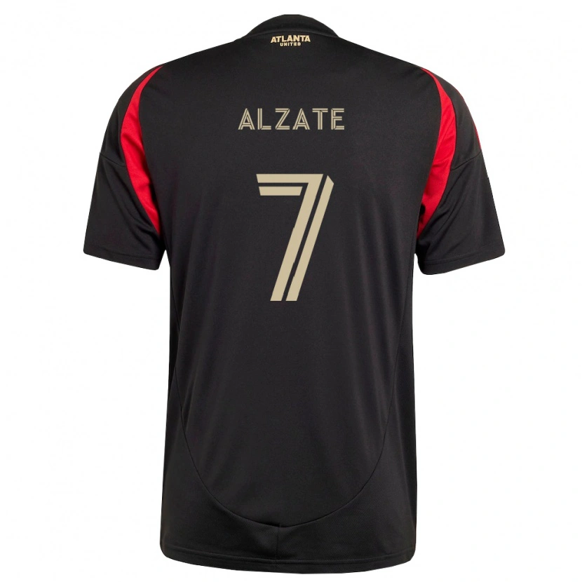 Danxen Heren Steven Alzate #7 Zwart Rood Thuisshirt Thuistenue 2026/27 T-Shirt