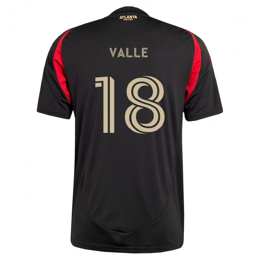Danxen Heren Daniel Valle #18 Zwart Rood Thuisshirt Thuistenue 2026/27 T-Shirt