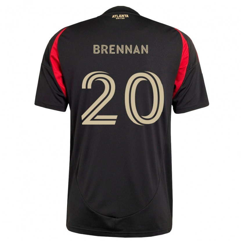 Danxen Heren Luke Brennan #20 Zwart Rood Thuisshirt Thuistenue 2026/27 T-Shirt