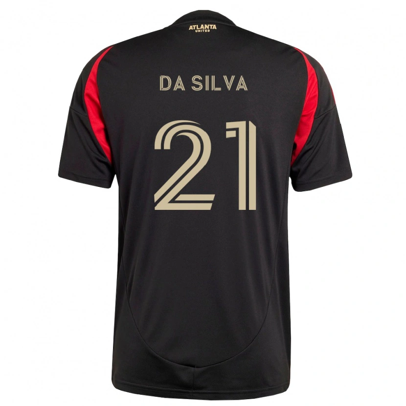 Danxen Heren Lucas Da Silva #21 Zwart Rood Thuisshirt Thuistenue 2026/27 T-Shirt