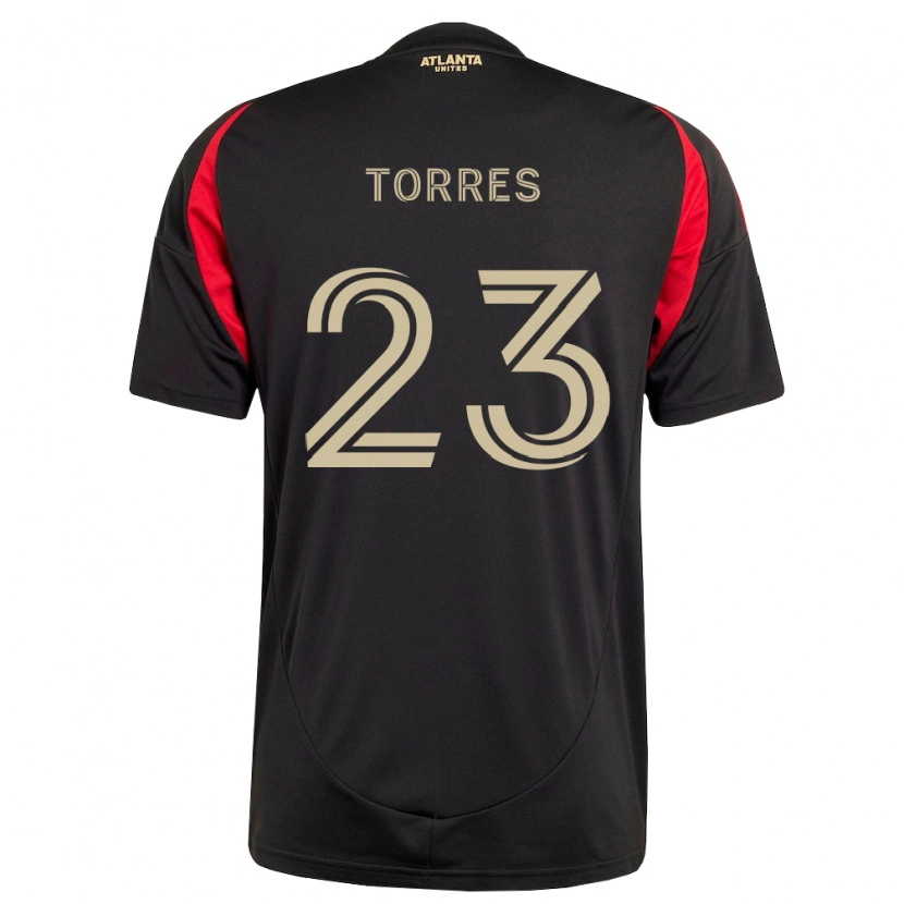 Danxen Heren Adyn Torres #23 Zwart Rood Thuisshirt Thuistenue 2026/27 T-Shirt