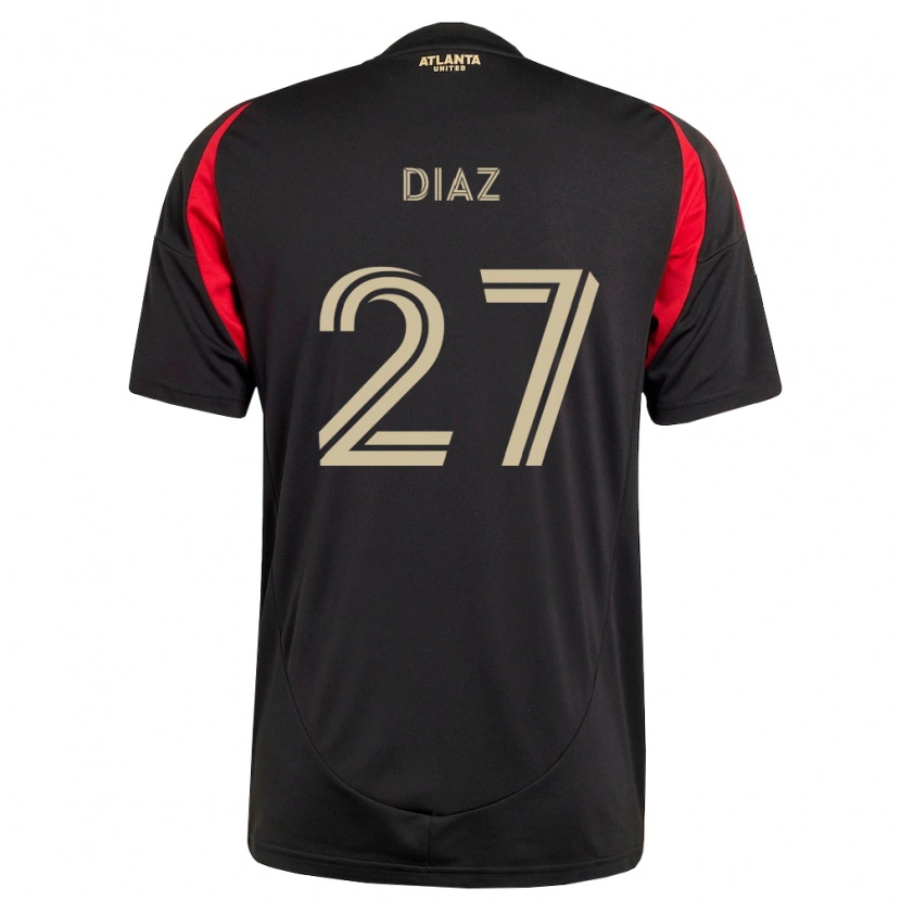 Danxen Heren Paulo Díaz #27 Zwart Rood Thuisshirt Thuistenue 2026/27 T-Shirt
