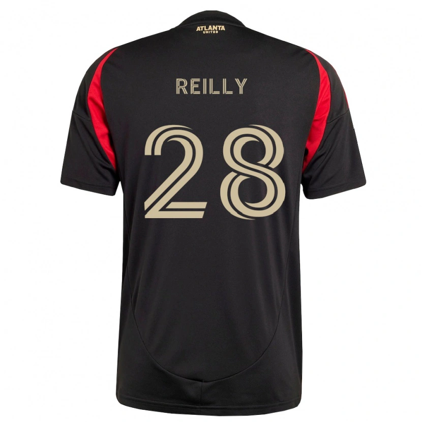 Danxen Heren Will Reilly #28 Zwart Rood Thuisshirt Thuistenue 2026/27 T-Shirt