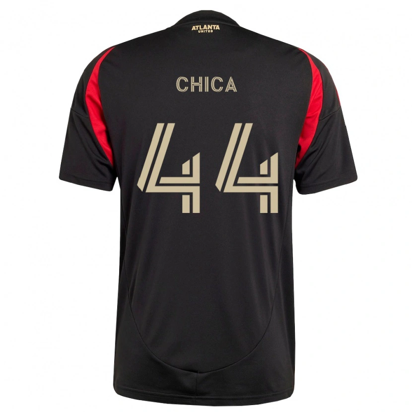 Danxen Heren Daniel Chica #44 Zwart Rood Thuisshirt Thuistenue 2026/27 T-Shirt