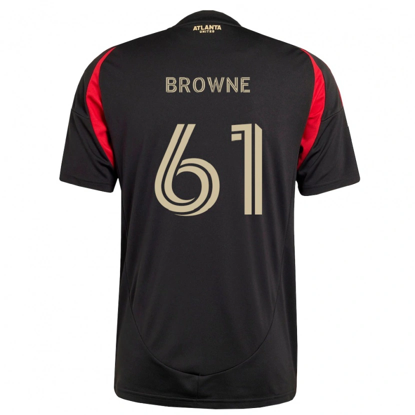 Danxen Heren Adedamola Browne #61 Zwart Rood Thuisshirt Thuistenue 2026/27 T-Shirt