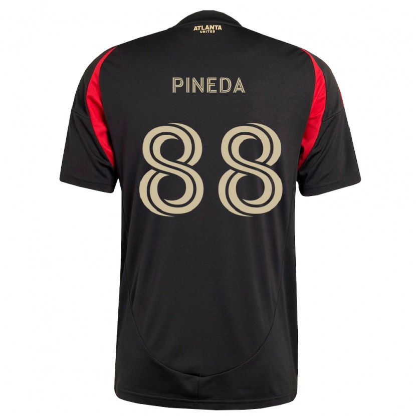 Danxen Heren Miguel Pineda #88 Zwart Rood Thuisshirt Thuistenue 2026/27 T-Shirt