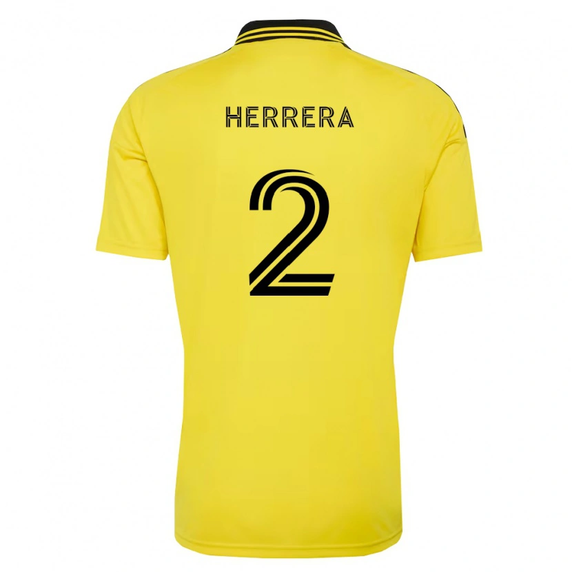 Danxen Heren Andrés Herrera #2 Geel Zwart Thuisshirt Thuistenue 2026/27 T-Shirt