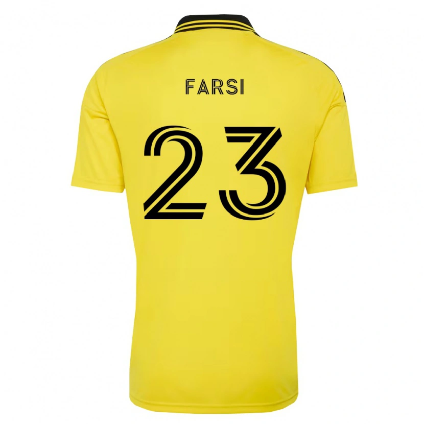 Danxen Heren Mohamed Farsi #23 Geel Zwart Thuisshirt Thuistenue 2026/27 T-Shirt