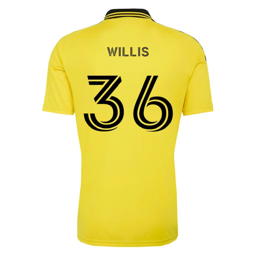 Danxen Heren Pharrell Willis #36 Geel Zwart Thuisshirt Thuistenue 2026/27 T-Shirt
