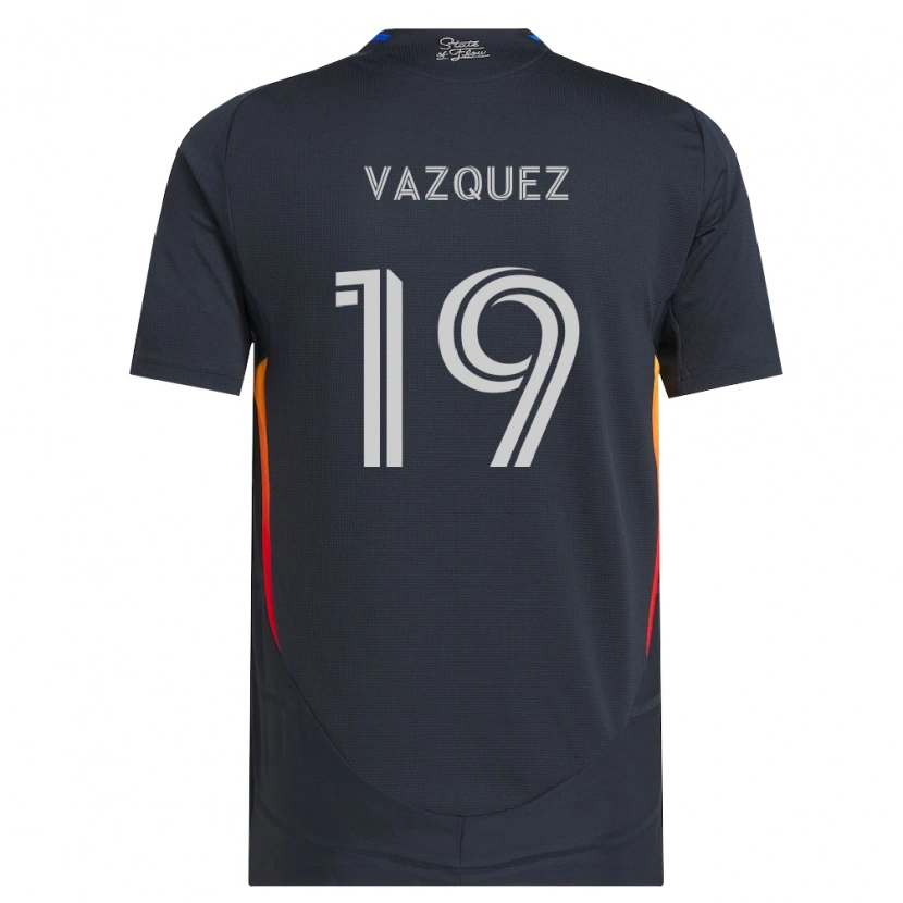Danxen Heren David Vazquez #19 Donkergrijs Rood Thuisshirt Thuistenue 2026/27 T-Shirt