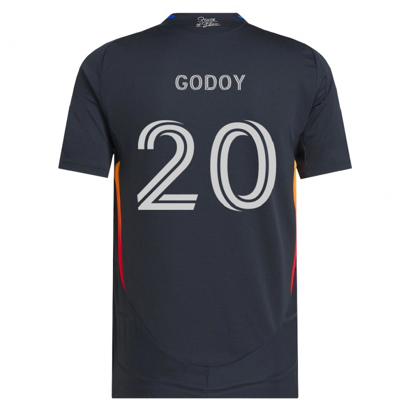 Danxen Heren Aníbal Godoy #20 Donkergrijs Rood Thuisshirt Thuistenue 2026/27 T-Shirt