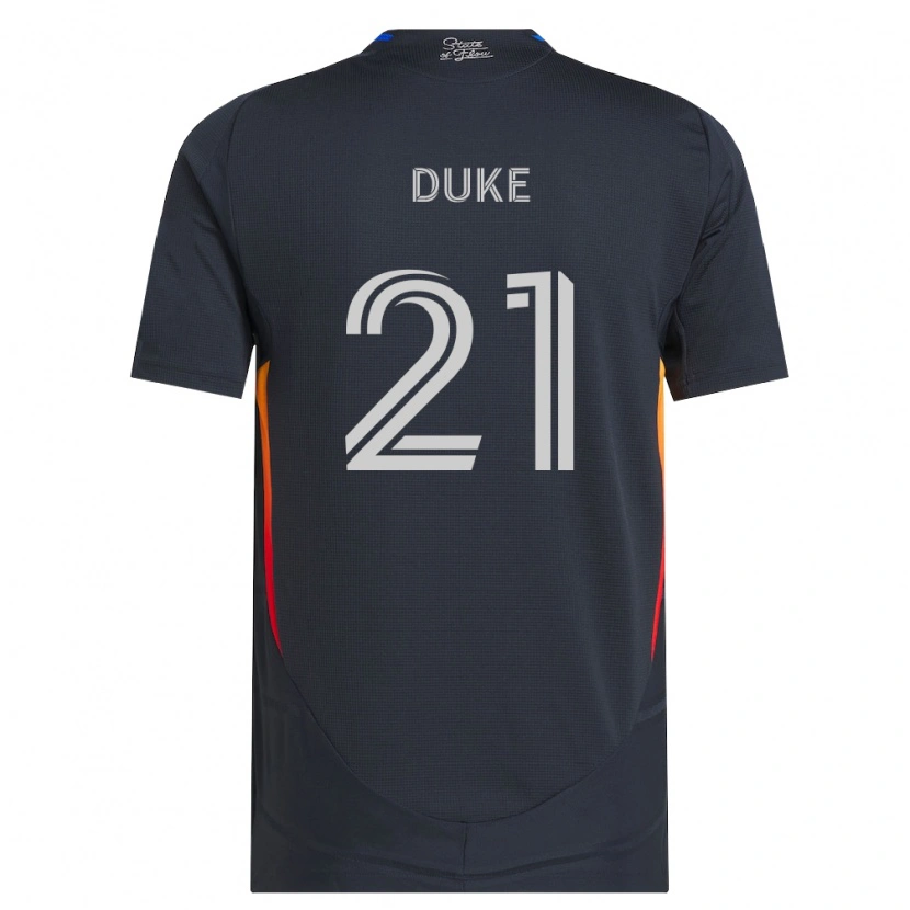 Danxen Heren Bryce Duke #21 Donkergrijs Rood Thuisshirt Thuistenue 2026/27 T-Shirt
