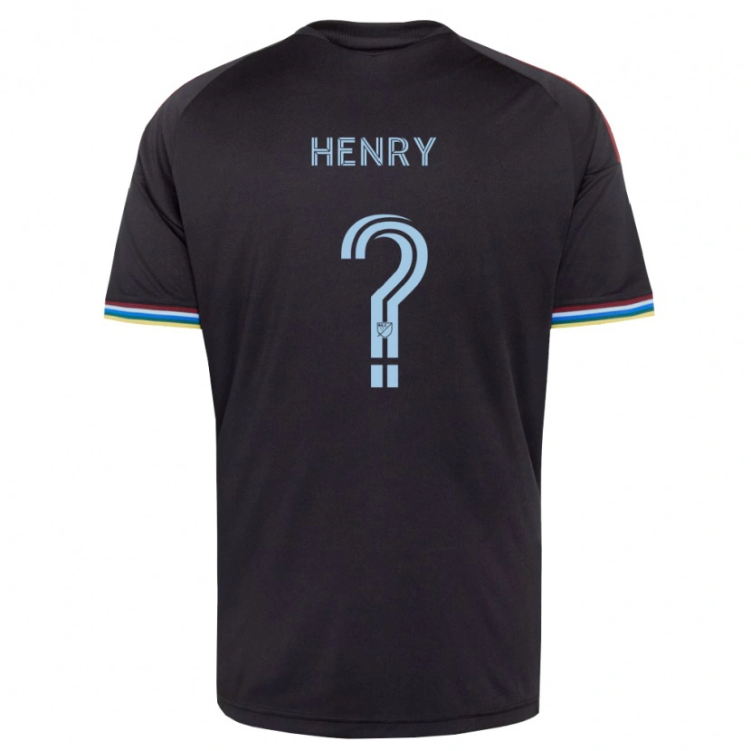 Danxen Heren Parker Henry #0 Zwart Hemelsblauw Thuisshirt Thuistenue 2026/27 T-Shirt