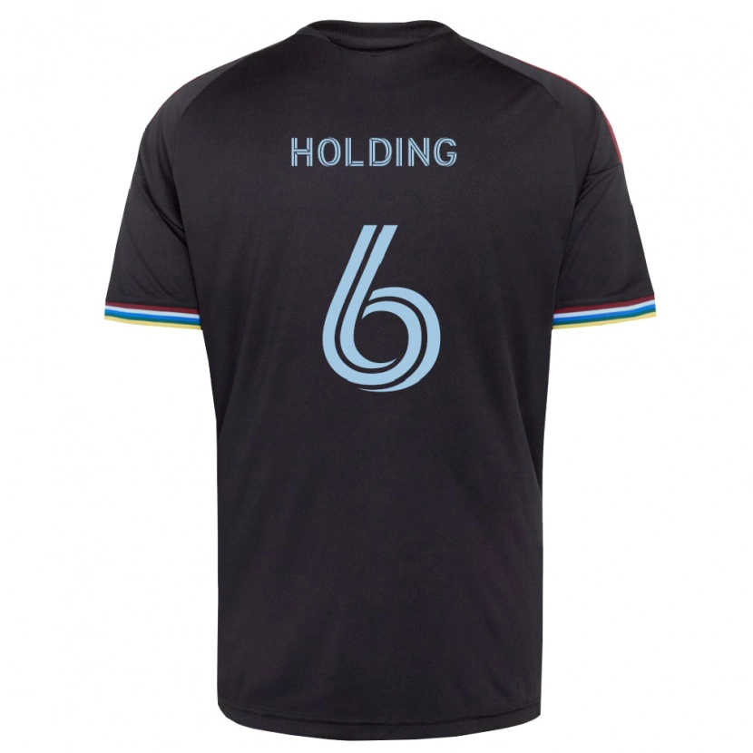 Danxen Heren Rob Holding #6 Zwart Hemelsblauw Thuisshirt Thuistenue 2026/27 T-Shirt