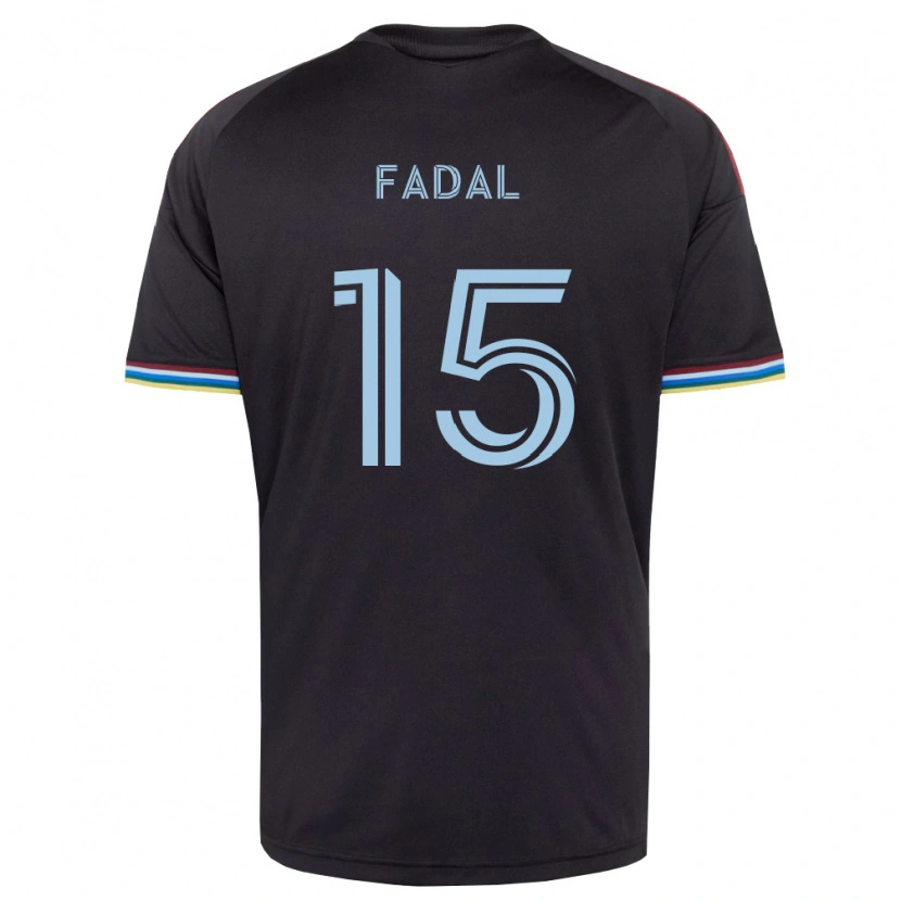 Danxen Heren Ali Fadal #15 Zwart Hemelsblauw Thuisshirt Thuistenue 2026/27 T-Shirt