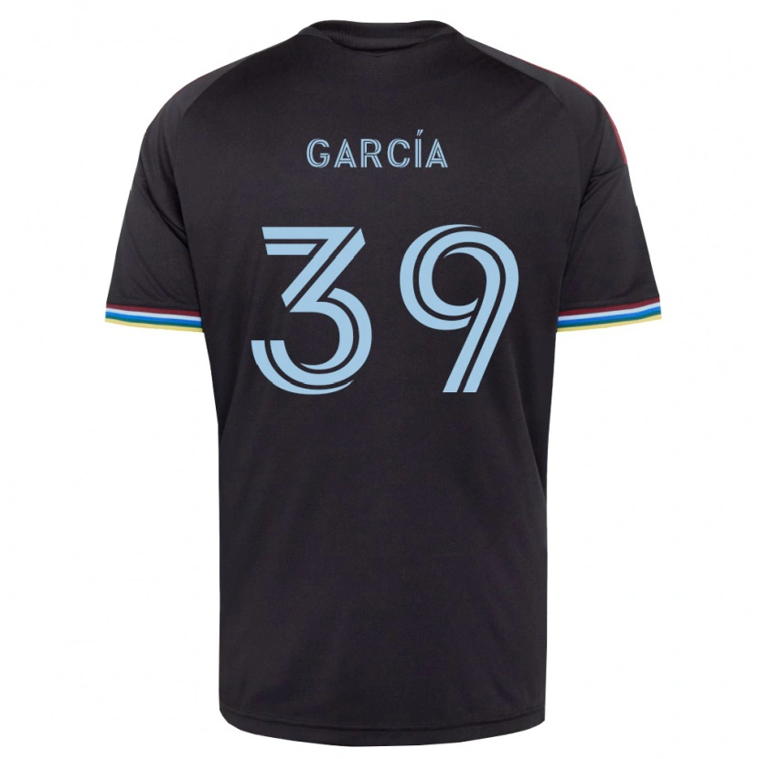 Danxen Heren Luis García #39 Zwart Hemelsblauw Thuisshirt Thuistenue 2026/27 T-Shirt