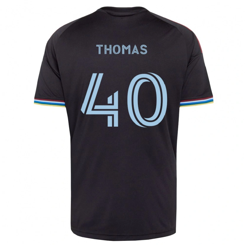 Danxen Heren Kai Thomas #40 Zwart Hemelsblauw Thuisshirt Thuistenue 2026/27 T-Shirt