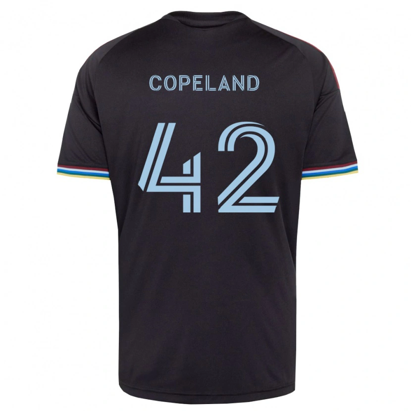 Danxen Heren Josh Copeland #42 Zwart Hemelsblauw Thuisshirt Thuistenue 2026/27 T-Shirt