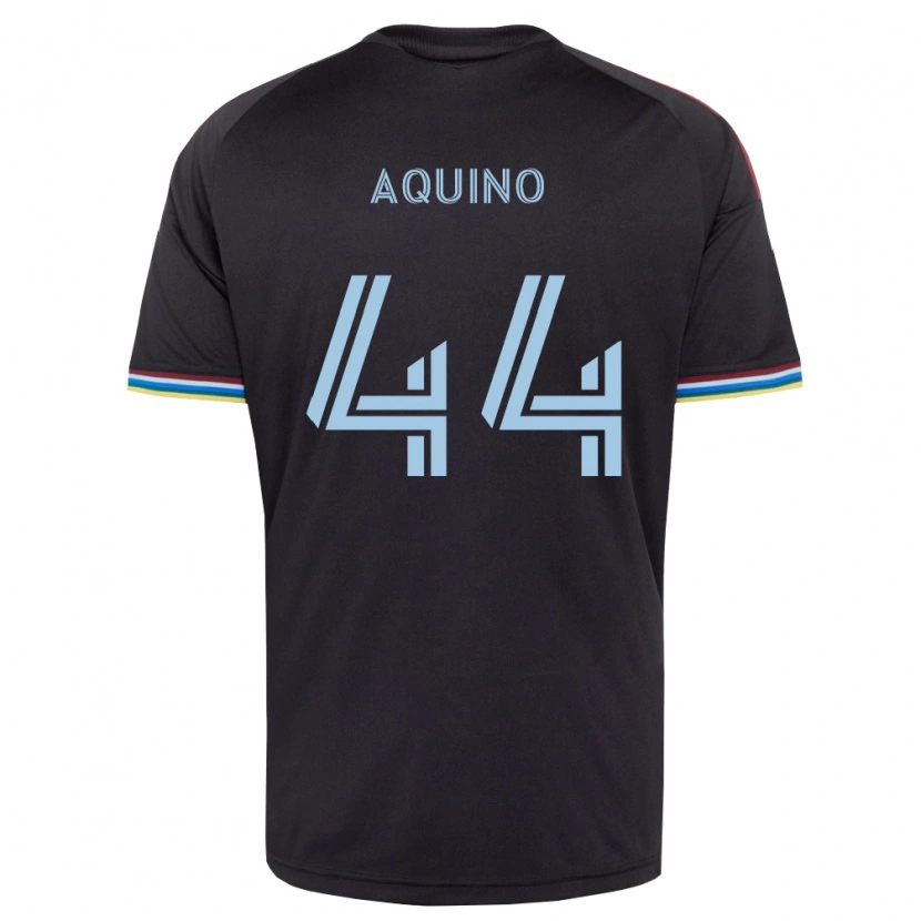 Danxen Heren Chris Aquino #44 Zwart Hemelsblauw Thuisshirt Thuistenue 2026/27 T-Shirt
