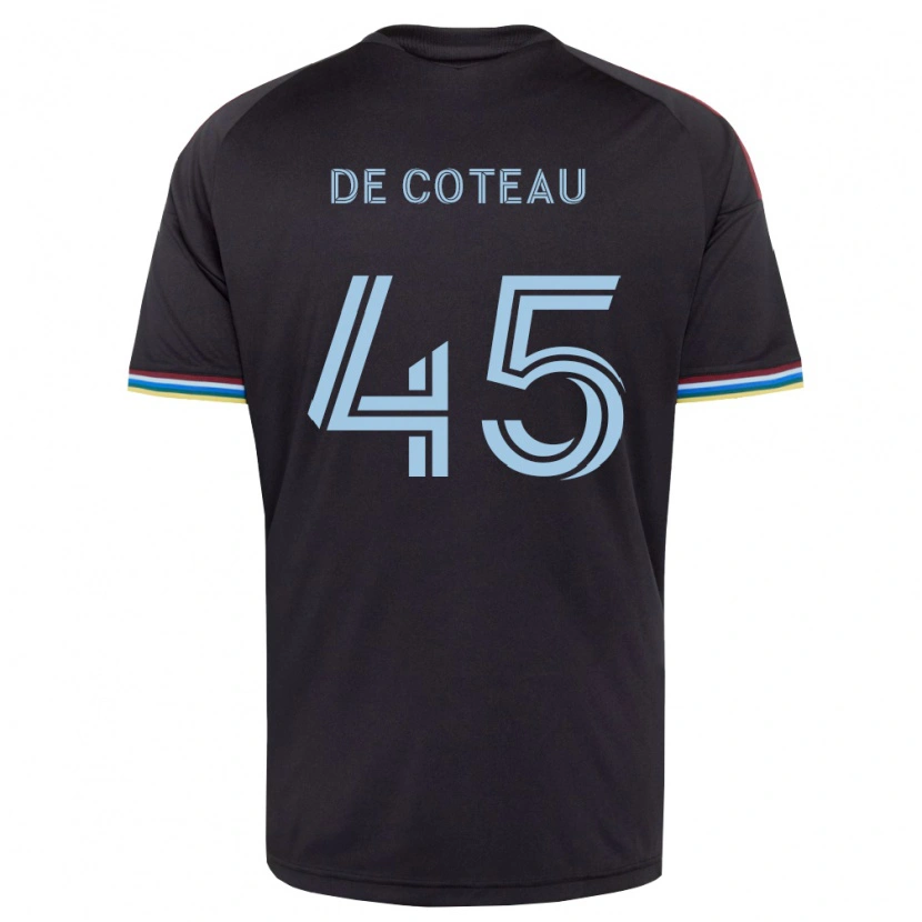 Danxen Heren Jabari De Coteau #45 Zwart Hemelsblauw Thuisshirt Thuistenue 2026/27 T-Shirt