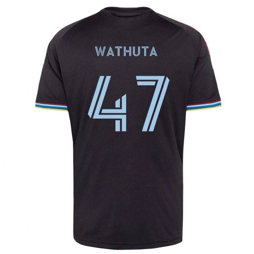 Danxen Heren Sydney Wathuta #47 Zwart Hemelsblauw Thuisshirt Thuistenue 2026/27 T-Shirt