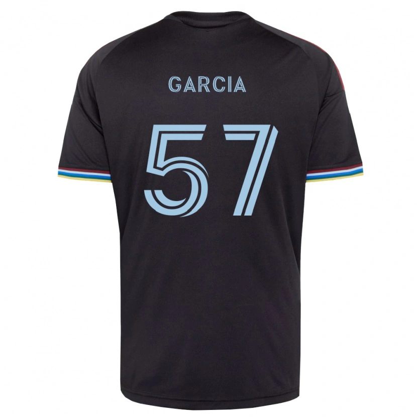 Danxen Heren Rogelio Garcia #57 Zwart Hemelsblauw Thuisshirt Thuistenue 2026/27 T-Shirt