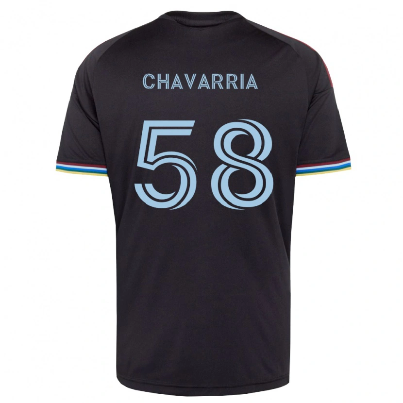 Danxen Heren Keith Chavarria #58 Zwart Hemelsblauw Thuisshirt Thuistenue 2026/27 T-Shirt