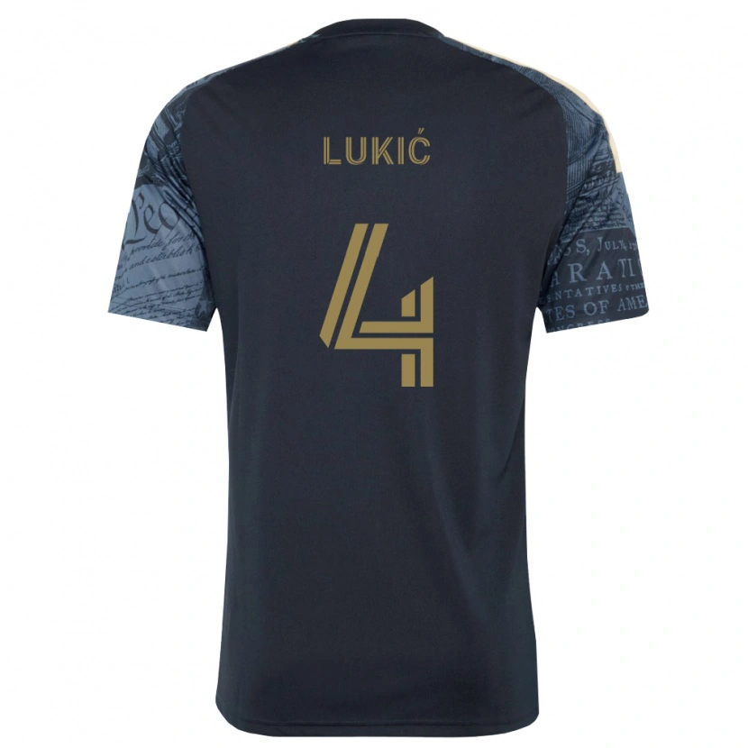 Danxen Heren Jovan Lukić #4 Marineblauw Bruin Thuisshirt Thuistenue 2026/27 T-Shirt