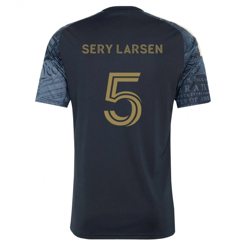 Danxen Heren Japhet Sery Larsen #5 Marineblauw Bruin Thuisshirt Thuistenue 2026/27 T-Shirt