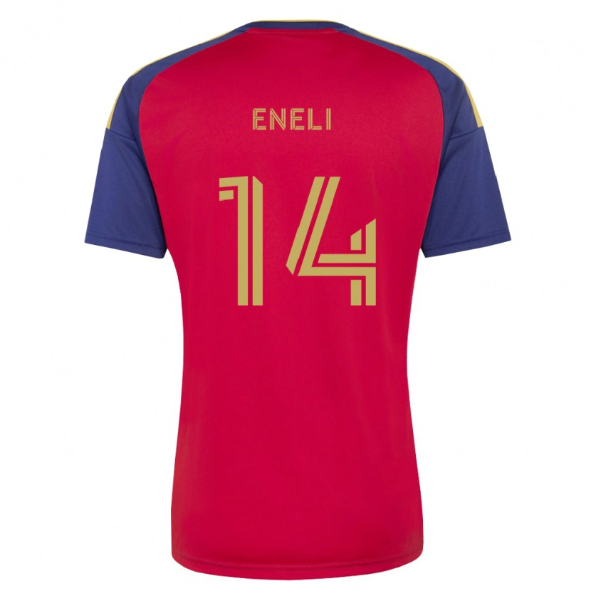 Danxen Heren Emeka Eneli #14 Koninklijk Blauw Bruin Rood Thuisshirt Thuistenue 2026/27 T-Shirt