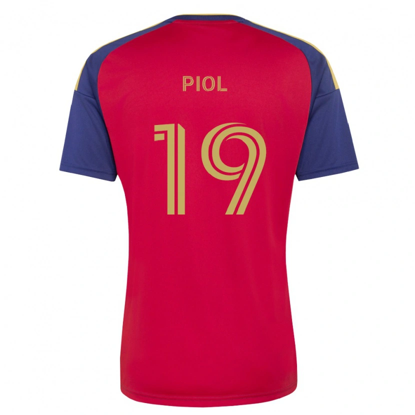 Danxen Heren Ariath Piol #19 Koninklijk Blauw Bruin Rood Thuisshirt Thuistenue 2026/27 T-Shirt