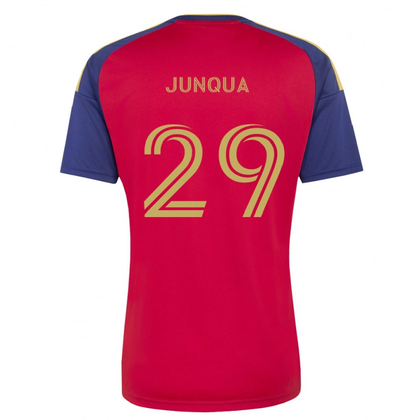 Danxen Heren Sam Junqua #29 Koninklijk Blauw Bruin Rood Thuisshirt Thuistenue 2026/27 T-Shirt