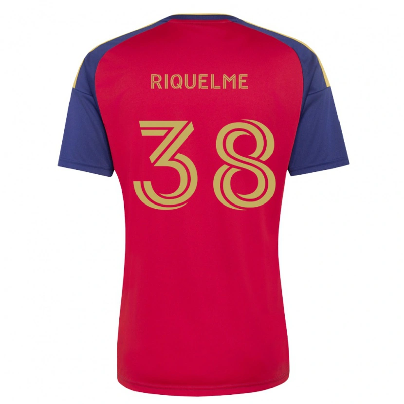 Danxen Heren Antonio Riquelme #38 Koninklijk Blauw Bruin Rood Thuisshirt Thuistenue 2026/27 T-Shirt