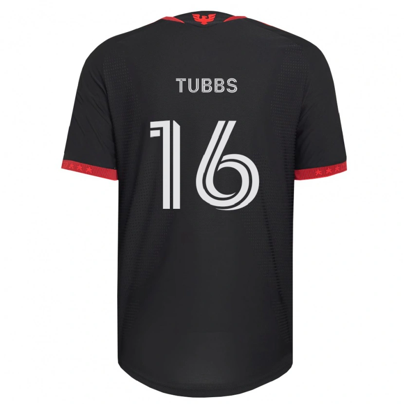 Danxen Heren Garrison Tubbs #16 Zwart Wit Rood Thuisshirt Thuistenue 2026/27 T-Shirt