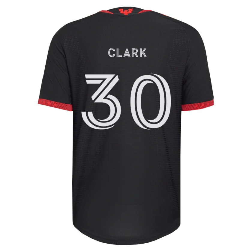 Danxen Heren Caden Clark #30 Zwart Wit Rood Thuisshirt Thuistenue 2026/27 T-Shirt