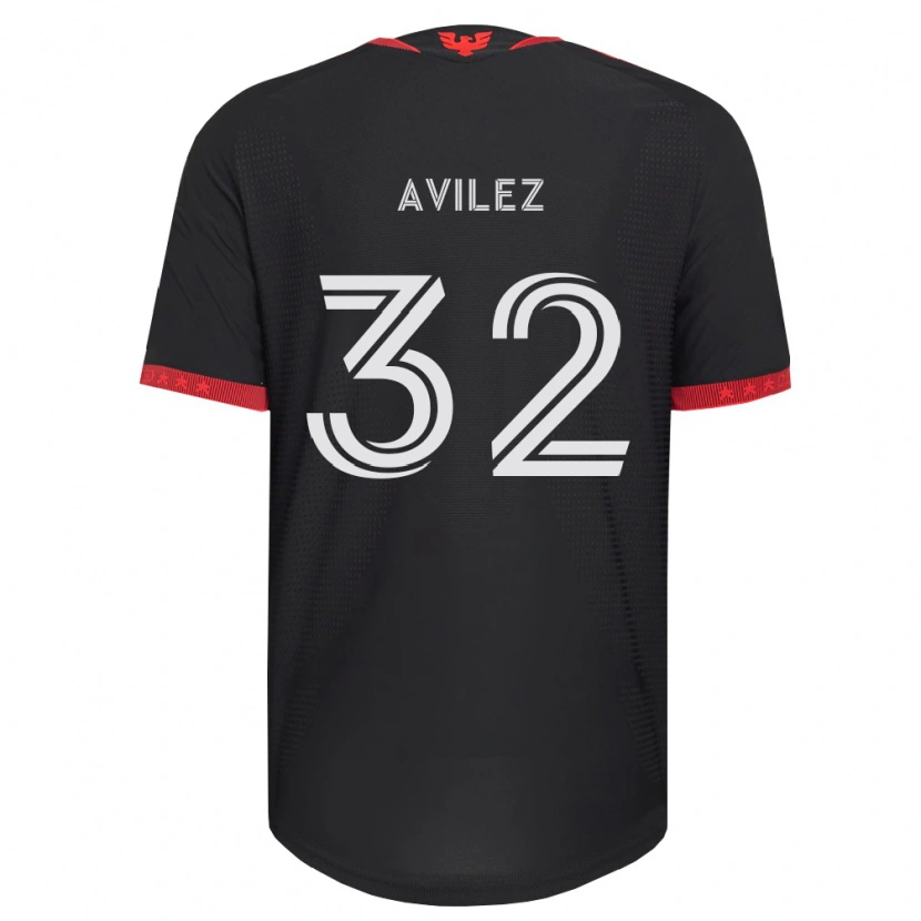 Danxen Heren Oscar Avilez #32 Zwart Wit Rood Thuisshirt Thuistenue 2026/27 T-Shirt