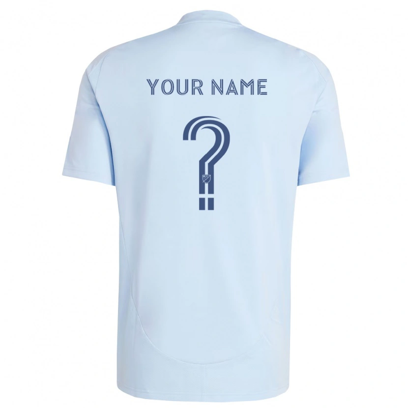 Danxen Heren Uw Naam #0 Lichtblauw Lichtgrijs Thuisshirt Thuistenue 2026/27 T-Shirt