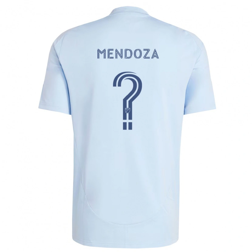 Danxen Heren Renan Mendoza #0 Lichtblauw Lichtgrijs Thuisshirt Thuistenue 2026/27 T-Shirt