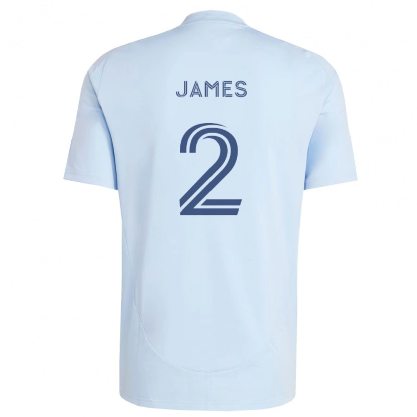 Danxen Heren Ian James #2 Lichtblauw Lichtgrijs Thuisshirt Thuistenue 2026/27 T-Shirt
