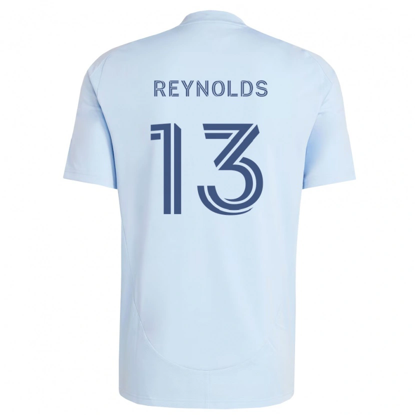 Danxen Heren Justin Reynolds #13 Lichtblauw Lichtgrijs Thuisshirt Thuistenue 2026/27 T-Shirt