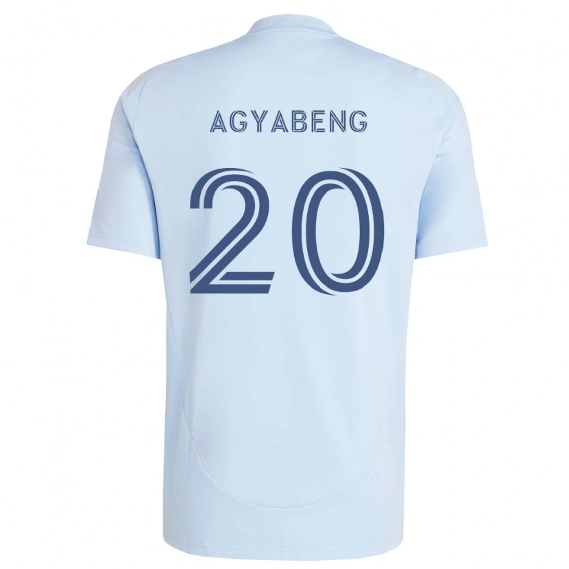 Danxen Heren Kwaku Agyabeng #20 Lichtblauw Lichtgrijs Thuisshirt Thuistenue 2026/27 T-Shirt