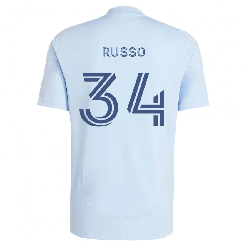 Danxen Heren Daniel Russo #34 Lichtblauw Lichtgrijs Thuisshirt Thuistenue 2026/27 T-Shirt