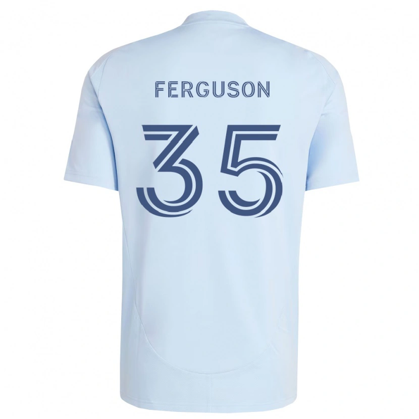 Danxen Heren Mitchell Ferguson #35 Lichtblauw Lichtgrijs Thuisshirt Thuistenue 2026/27 T-Shirt