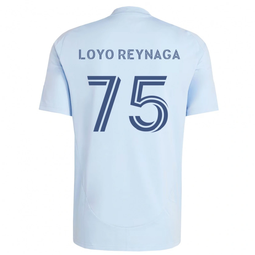 Danxen Heren Zamir Loyo Reynaga #75 Lichtblauw Lichtgrijs Thuisshirt Thuistenue 2026/27 T-Shirt